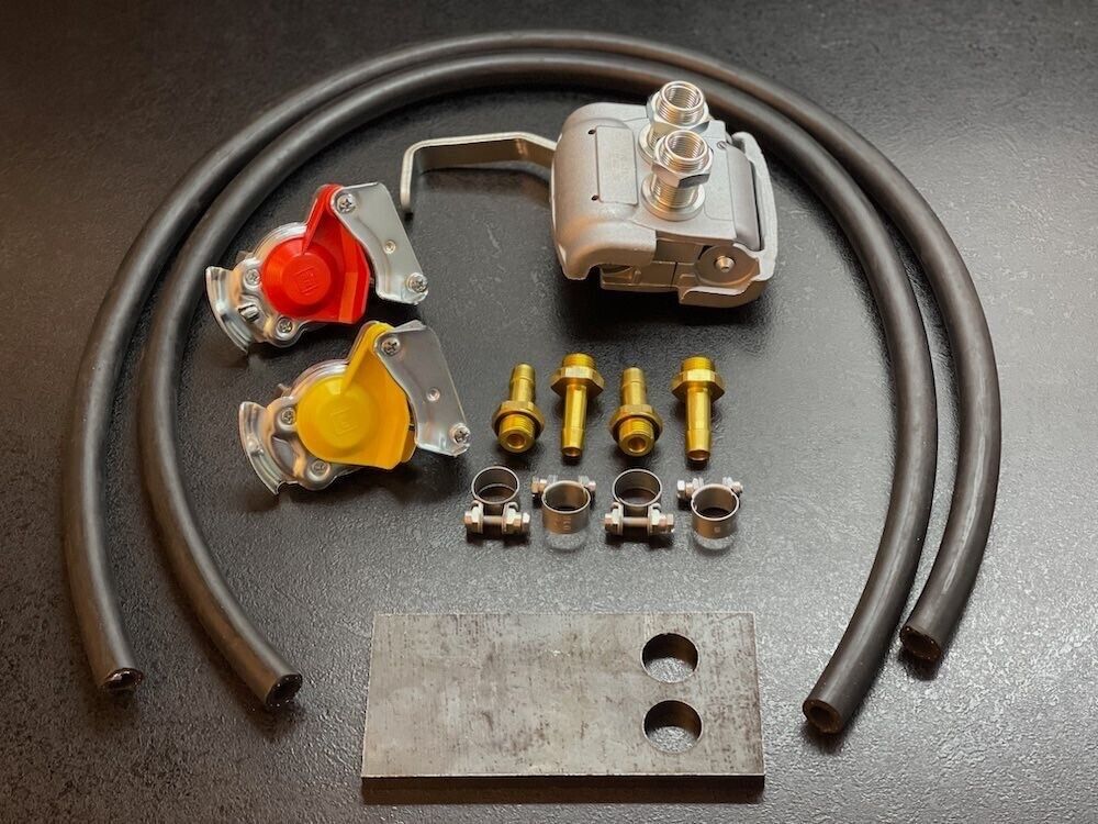 Duomatic Umrüstsatz Adapter Schlepper Duo-Matic Wabco Zweikreis Anhänger