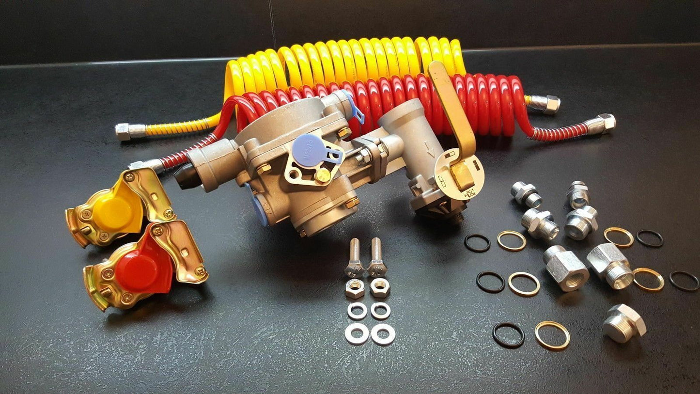 Bremskraftregler,Bremsventil,HW Anhänger Nachrüstung Zweikreisbremsanlag 2-Kreis