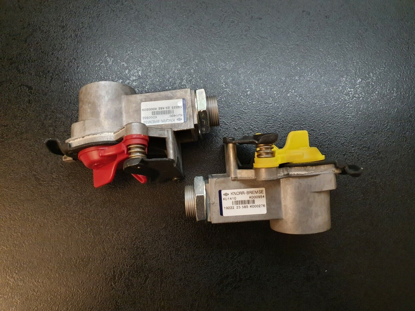 Knorr Bremse Kupplungskopf mit Filter Rot / Gelb M16x1,5 - KU1400 / KU1410