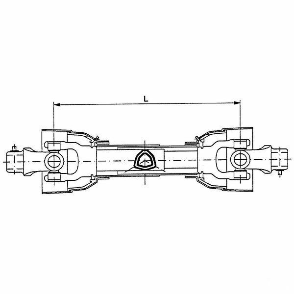 Gelenkwelle Zapfwelle 1010 - 1500mm Dreikant-Profil Serie 40, Walterscheid
