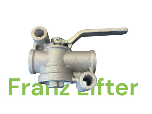 Anhänger LKW Absperrhahn+Entlüftung Absperrventil Druckluftbremse p.f. Wabco