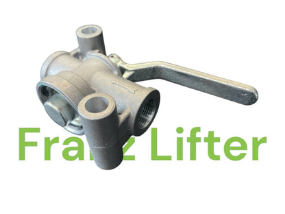 HW60 HW80 Absperrhahn+Entlüftung Absperrventil Druckluftbremse p.f. Wabco