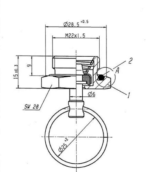 Entwässerungsventil p.f Voss 5208997700 / Wabco 9343000010