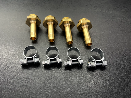 Wabco Schlauchstutzen 11xM 22x1,5mm mit Schlauchschellen für Bremsschlauch