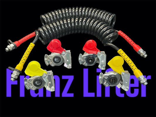 Kupplungskopf Set M16 Spiralkabeln Traktor / Zugmaschine Anhänger Trailer