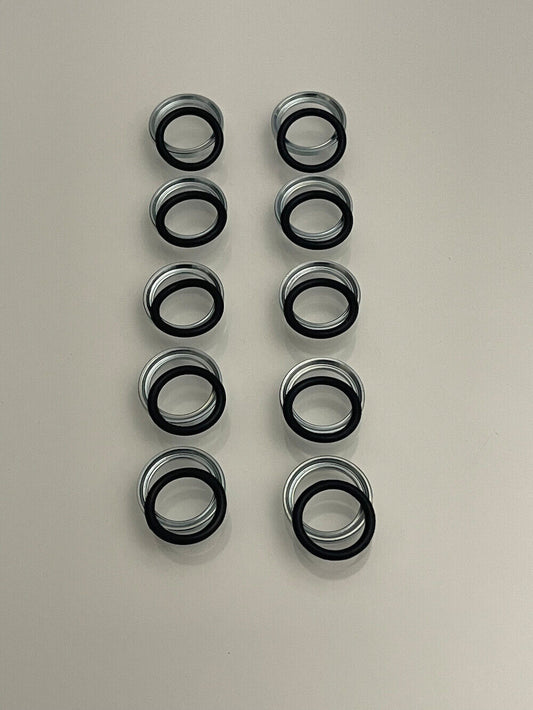 10x Druckring und O-Ring M16x1,5 für Verschraubungen zum Abdichtung p.f.Wabco