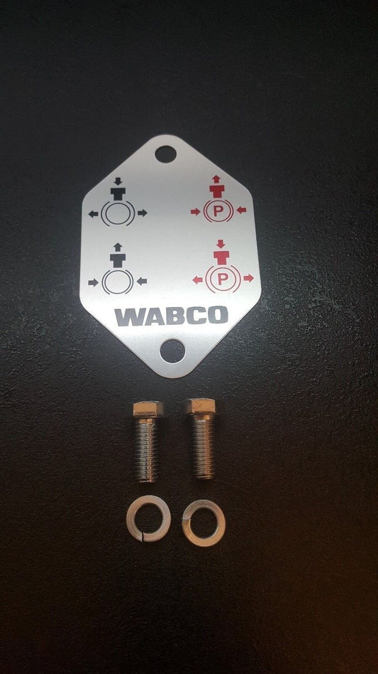 WABCO Schild,Anhänger-Löseventil,Wabco 9630010510,Doppellöseventil,