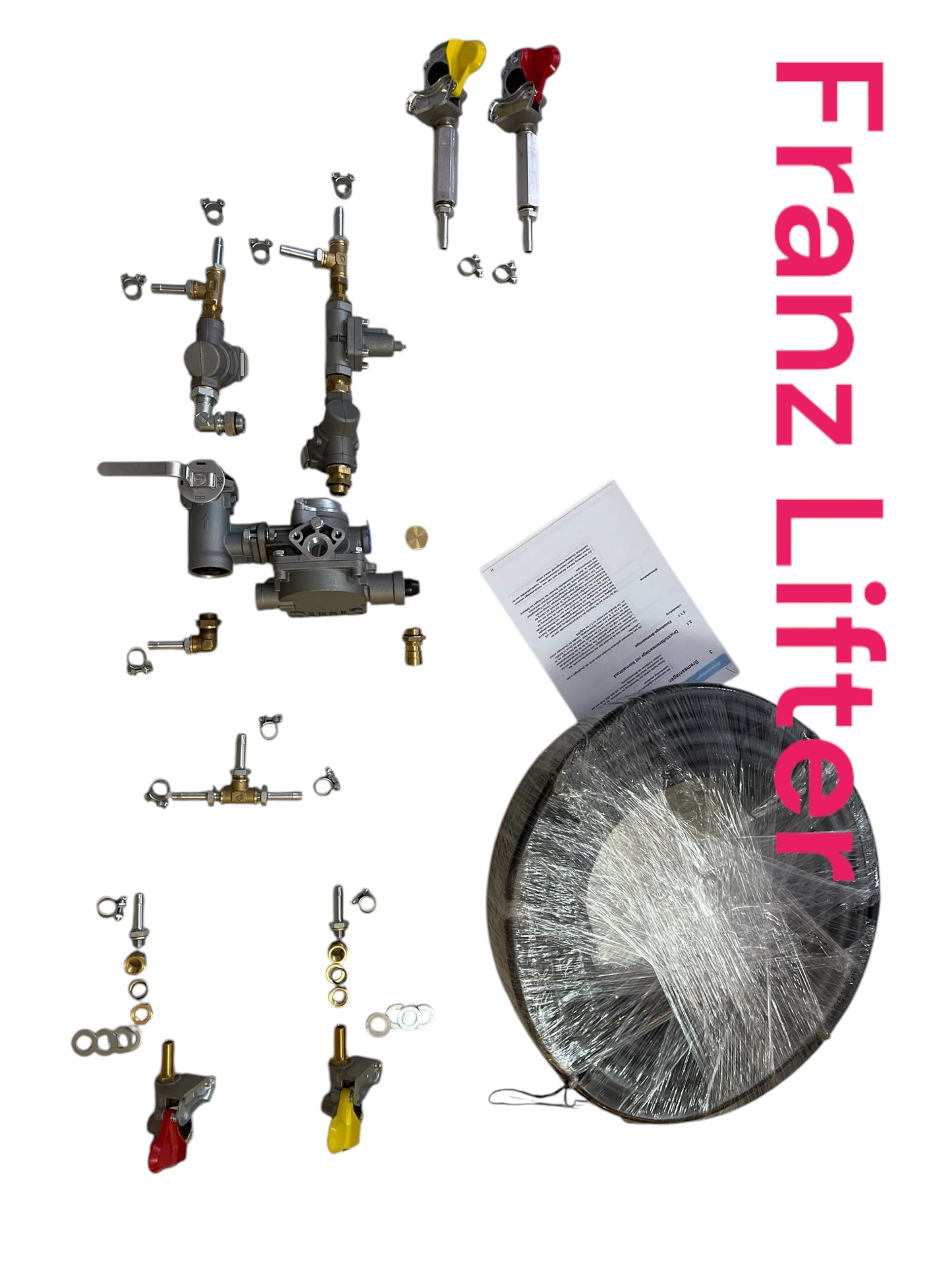 Umrüstsatz von Einkris auf Druckluftbremse - Anhänger / HW60 - HW80 / 2 Achsen Anhänger