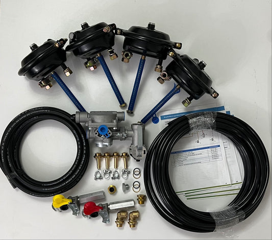 Bremskraftregler SET Bremsventil Handregler 4 stufig Nachrüstung Zweikreis -Wabco